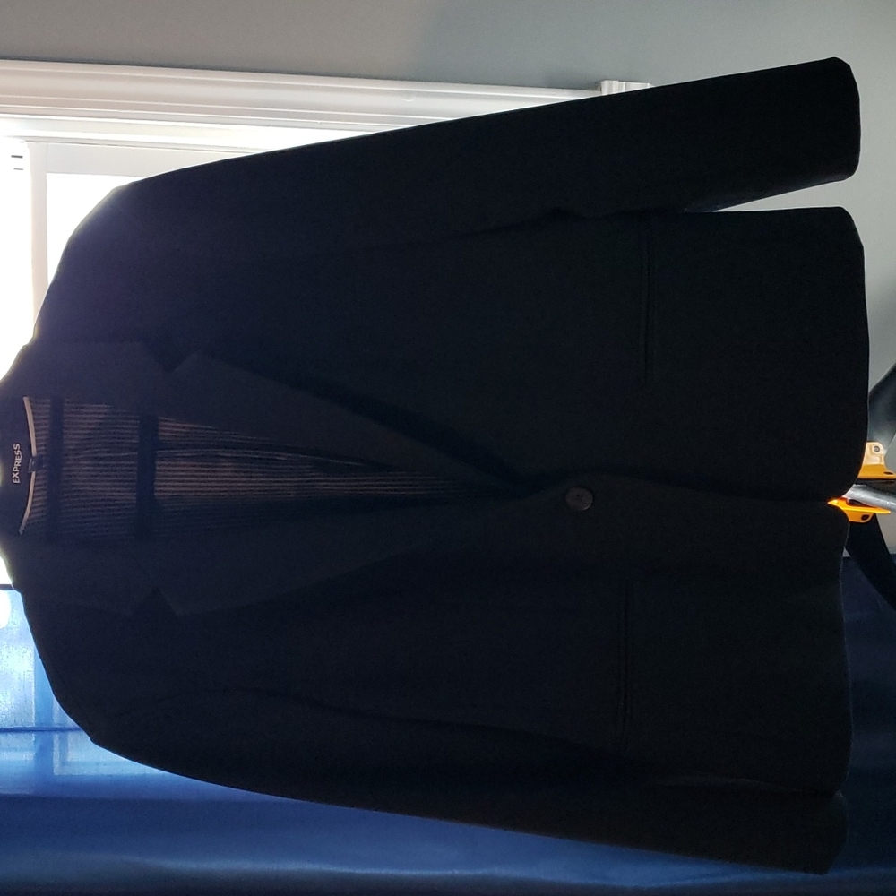 Black Single Button Blazer From Express Sz 18 - image 1